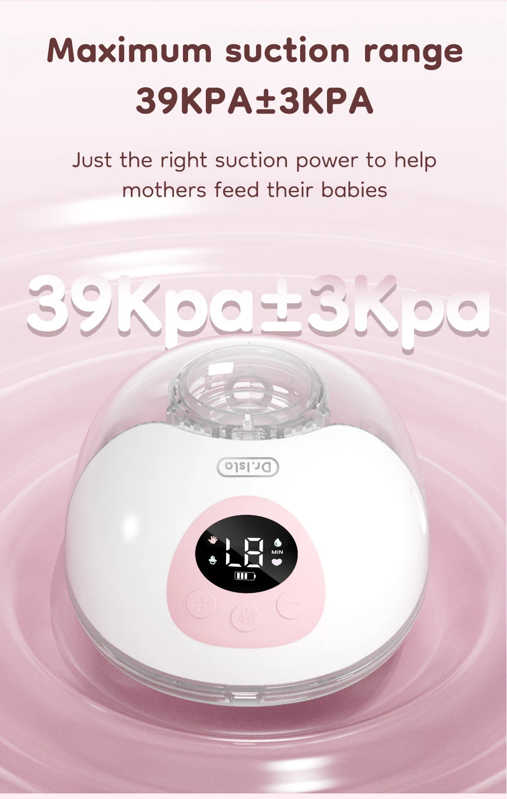 2PCS Wearable Electric Breast Pump 4Modes 36Suction Levels Breast Pump Milk Collector Gift Travel bag 19/24mm Flange