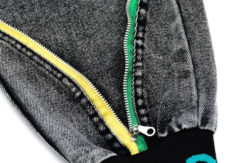 Kids' Loose Fit Dad Jeans for Boys & Girls, Big Kids Spring Autumn School Jeans, Stylish & Trendy Long Pants