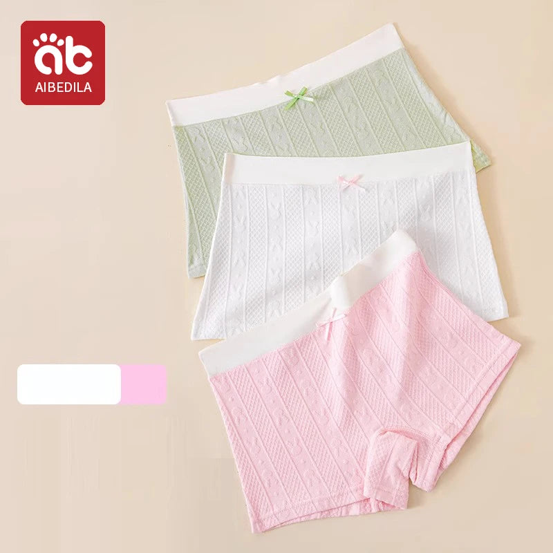 AIBEDILA Baby Girls Panties Cotton Soft Cartoon Child Underwear for Girls Kids jacquard Breathable Teen Children's Briefs