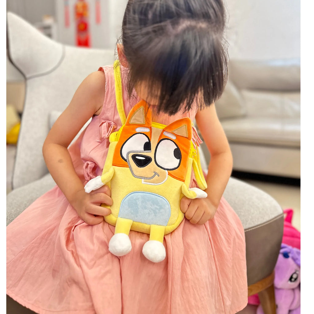 Bluey family  Schoolbag Cartoon Bingo friends Plush Backpack Picnic And Travel Snack Bag bluey pencil case Bingo coin purse gift