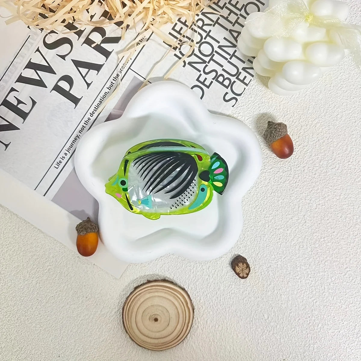 Cute Ocean Series Fish acetic acid Hair clip for women elegant Shark Clip Fashion Girl hair claw