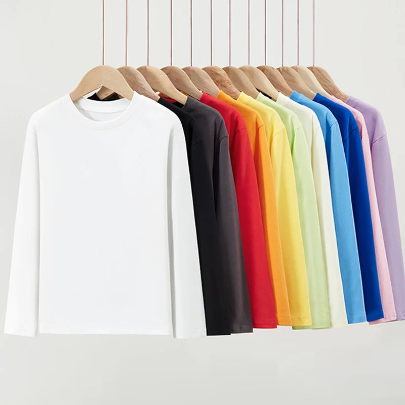 New children's long-sleeved T-shirt for boys, suitable for spring and autumn. Pure cotton upper garment for medium and large chi