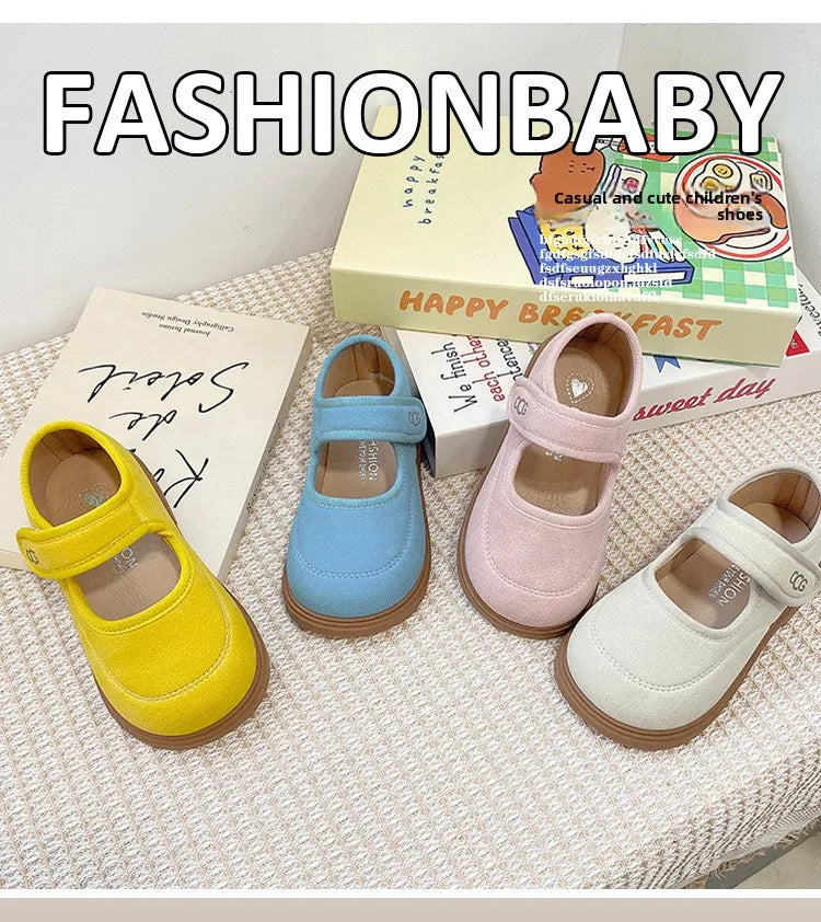 Girls' Leather Shoes 2025 Spring Autumn New Fashion Breathable Princess Shoes Lightweight Comfortable Luxury Child Casual Flats