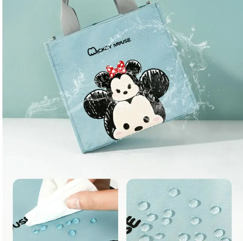 Disney New Diaper Bag Handbag Luxury Brand Fashion Baby Diaper Bag Large Capacity Cartoon Baby Stroller Bag Multifunctional