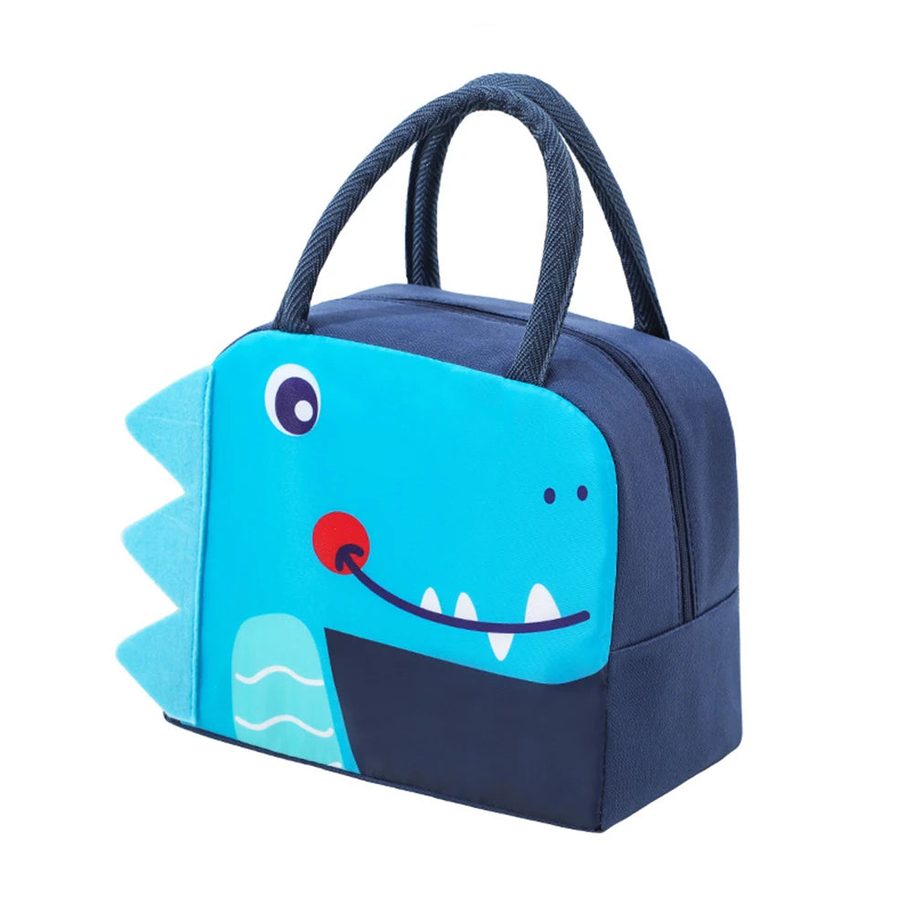 3D Three-Dimensional Bento Bag Cute Cartoon Bento Bag Lunch Bag Handbag Storage Insulation Bag Canvas Lunch Box Bag Ice Pack