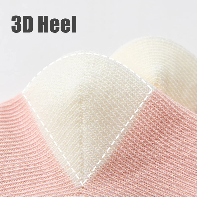 5 Pairs Kids Socks Cute Cartoon Warm Girls Socks Infant Children Girls Socks Soft Breathable Baby Socks For Girls