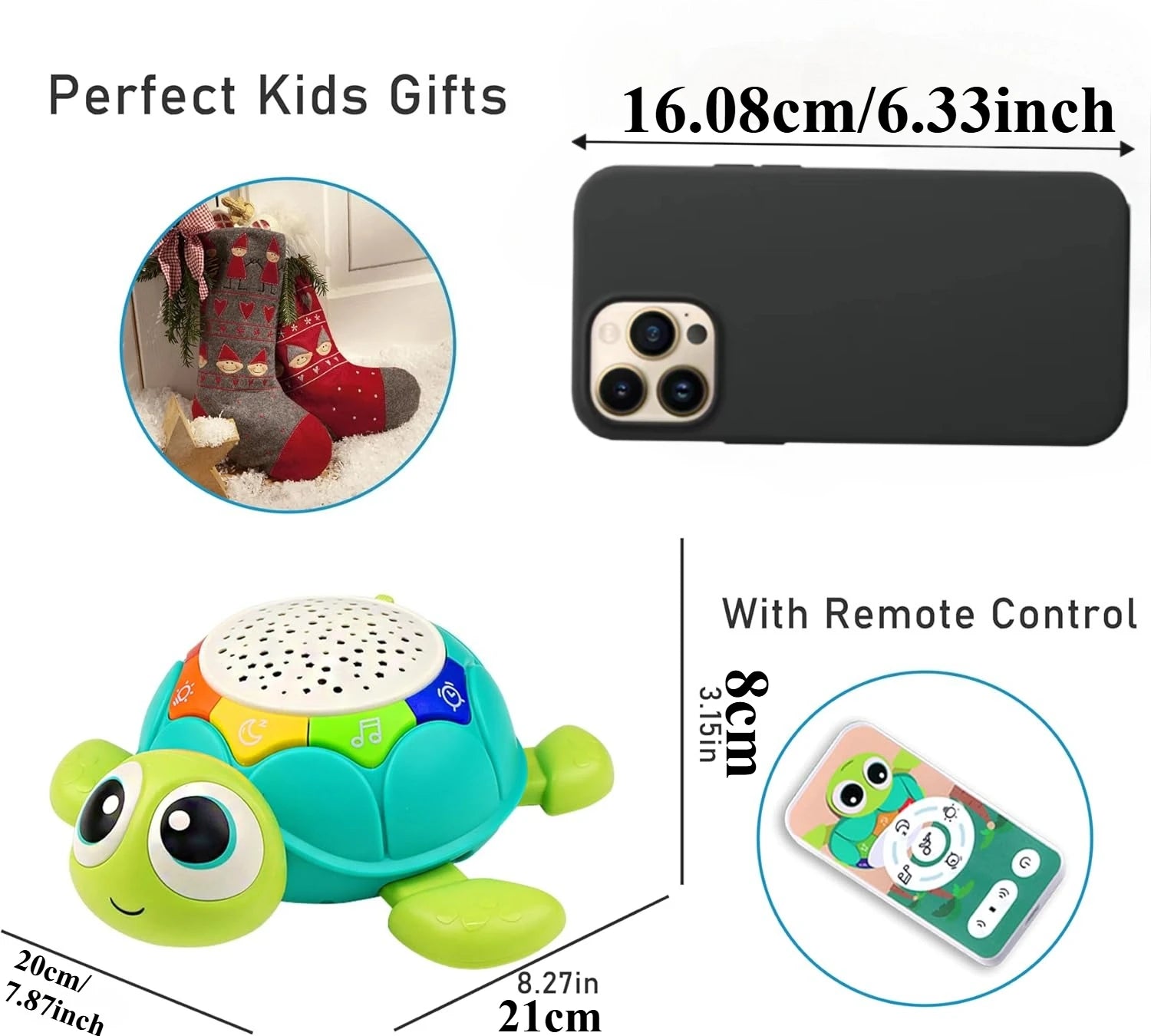 Baby Toys 5 in 1 Musical Projector Turtle Crawling Toys Tummy Time Infant Educational Toys for Boy Girl Birthday Christmas Gift