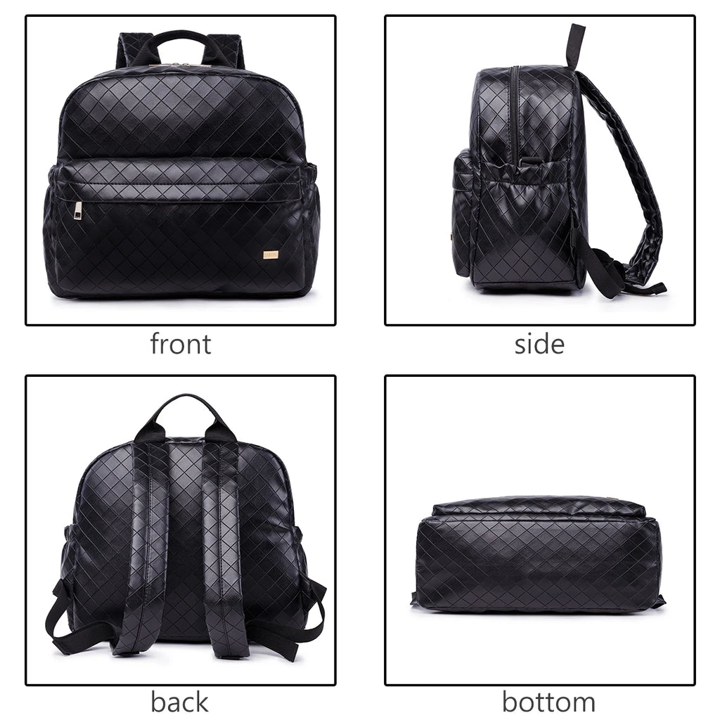 Fashion Diaper Bag for Newborn Baby Waterproof Light Weight Protable Mommy Diaper Backpack for Quick Outing Nappy Changing Bag