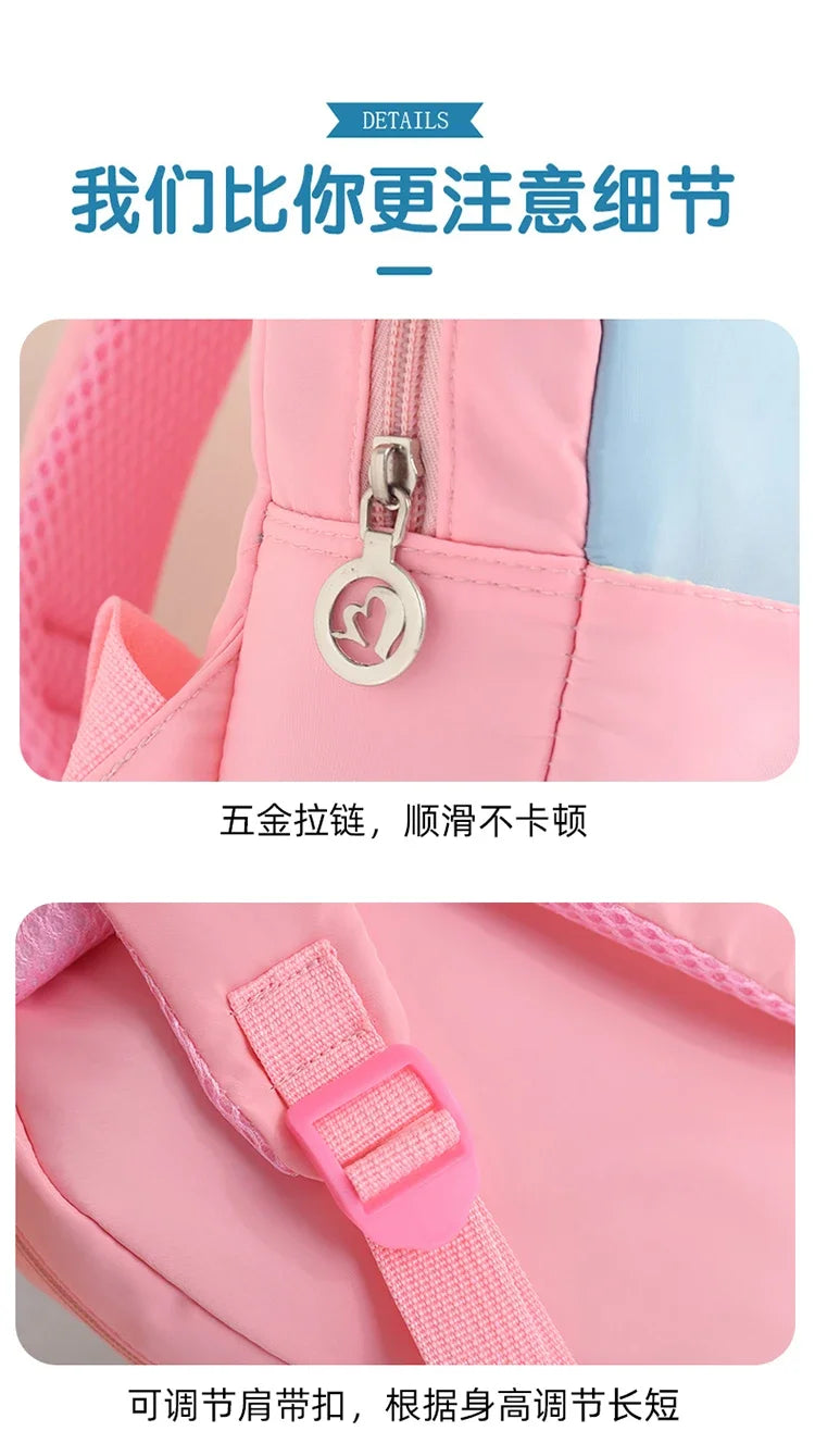 Cartoon Kindergarten Backpack New Children's School Bag Cute Plush Rabbit Doll Backpack