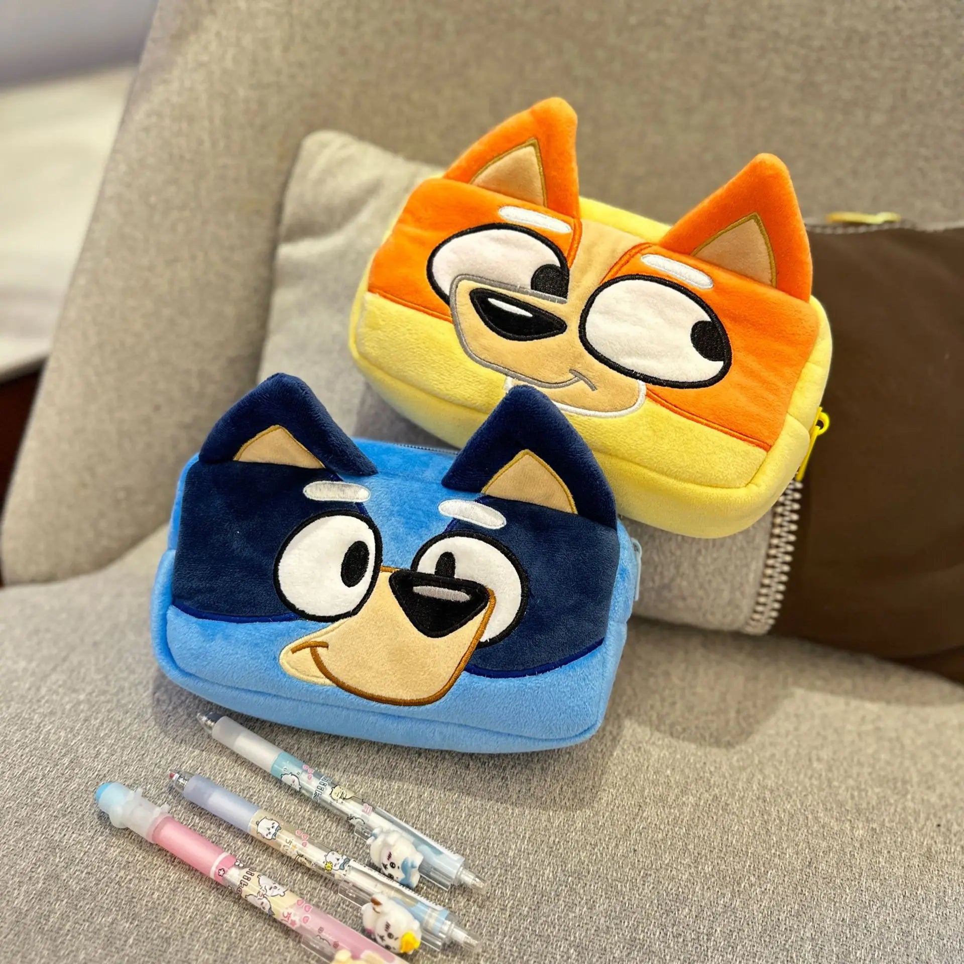 Bluey family  Schoolbag Cartoon Bingo friends Plush Backpack Picnic And Travel Snack Bag bluey pencil case Bingo coin purse gift