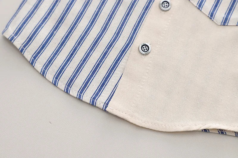 New Spring Autumn Baby Clothes Suit Children Boys Striped Jacket T-Shirt Pants 3Pcs/Sets Toddler Casual Costume Kids Tracksuits