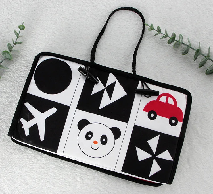 Baby Mirror Tummy Time Toys Black And White For Babies Montessori Development Crawl Toys Contrast Newborn Baby Activity Mirror