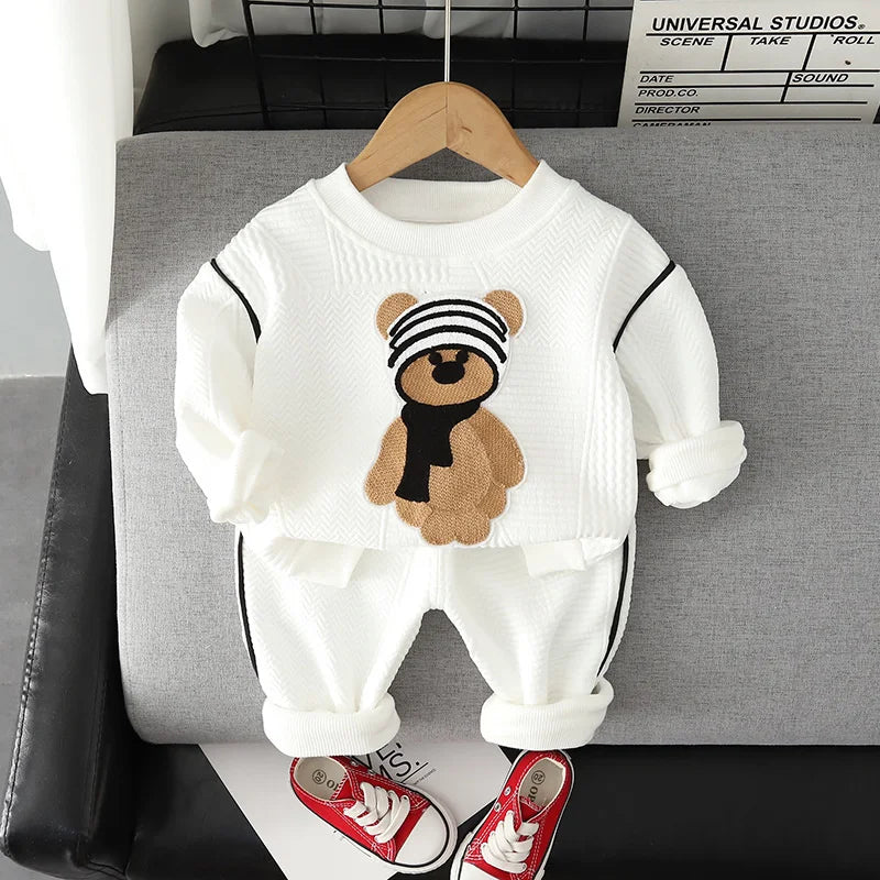 New Autumn Fashion Baby Clothes For Boys Children Girls T-Shirt Pants 2Pcs/Sets Toddler Casual Cotton Costume Kids Tracksuits