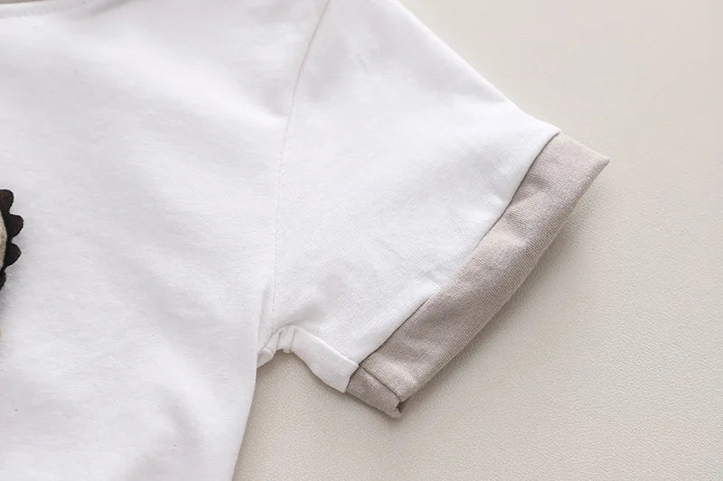 New Summer Baby Girl Clothes Suit Children Boys Cartoon T-Shirt Shorts 2Pcs/Sets Toddler Casual Cotton Costume Kids Tracksuits