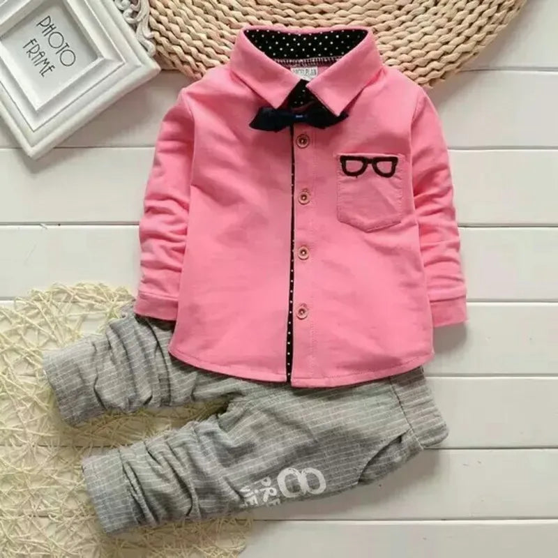 New Spring Autumn Baby Boys Clothes Children Fashion Shirt Pants 2Pcs/Sets Kids Outfits Toddler Casual Costume Infant Tracksuits