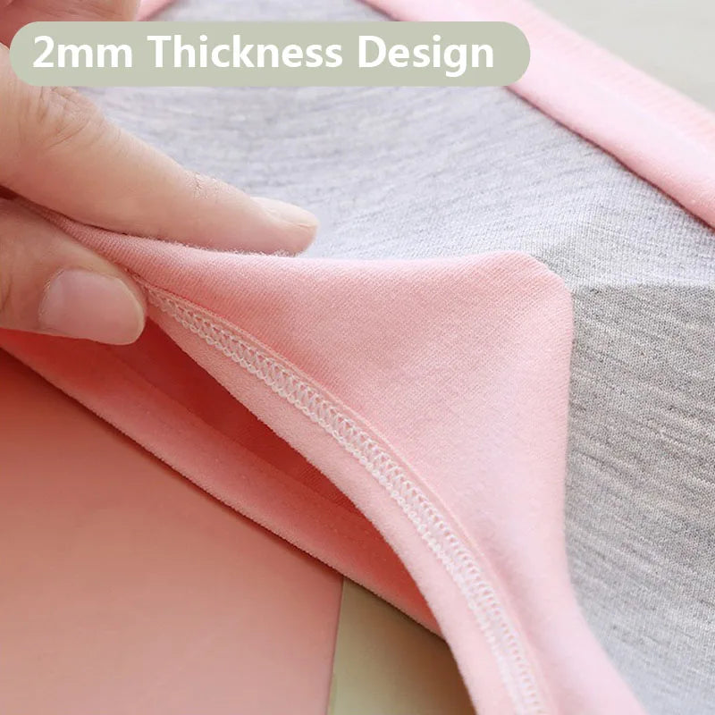 1/4 Sets Cotton Girls Underwear Set Teenage Girls Training Bras and Panties Suit Solid Wireless Fixed Pad Bra with Briefs Set