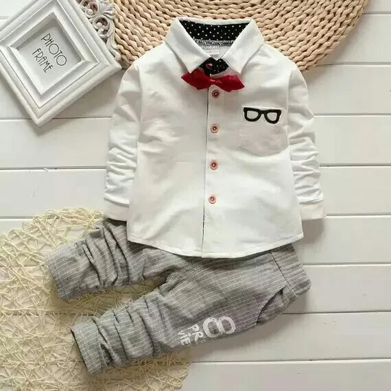 New Spring Autumn Baby Boys Clothes Children Fashion Shirt Pants 2Pcs/Sets Kids Outfits Toddler Casual Costume Infant Tracksuits