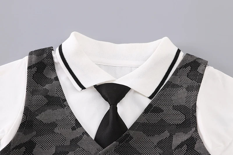 New Summer Baby Clothes Kids Clothing Suit Children Boys Short Sleeved T-Shirt Shorts 2Pcs/Sets Infant Costume Toddler Outfits