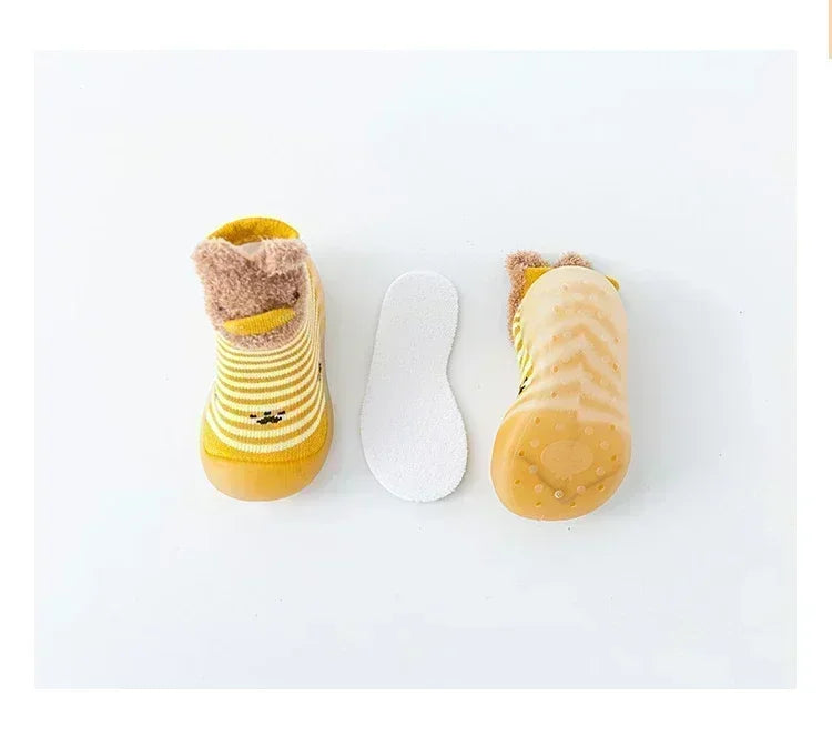 Cute Autumn Winter Children's Socks And Shoes Baby Toddler Shoes Infant Soft-soled Shoes Comfortable Breathable Indoor New Born