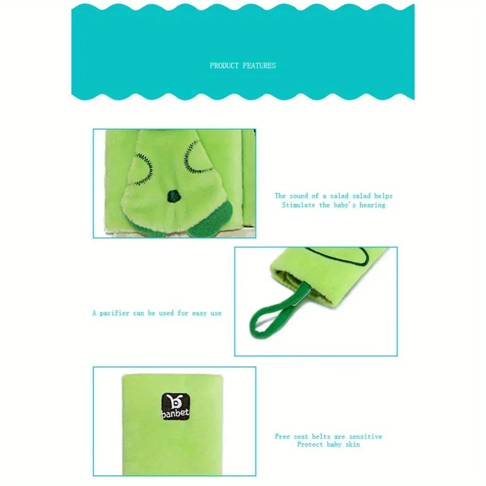 Baby Car Seat Strap Cover Plush Animal Seatbelt Cover Shoulder Pads for Baby Car Seat Belt Pads for Car Seats/Pushchair/Stroller