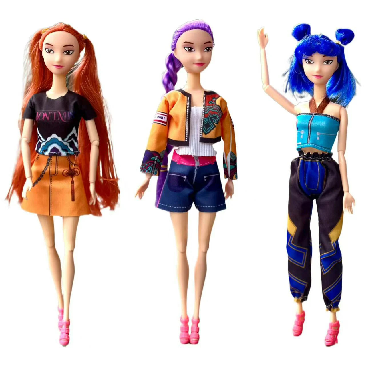 3pcs  Demon Hunters  NEW Anime KPop Doll Vinyl Toy Rumi Mira zoi Character vinyl mask figurine Birthday Gift Fan Club Gifts