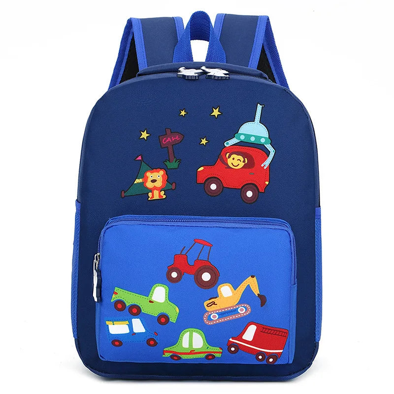 Lightweight Kids Backpack School Bag Children Cute Cartoon Animal Car Travel Rucksack Backpack For Kindergarten Boys Girls