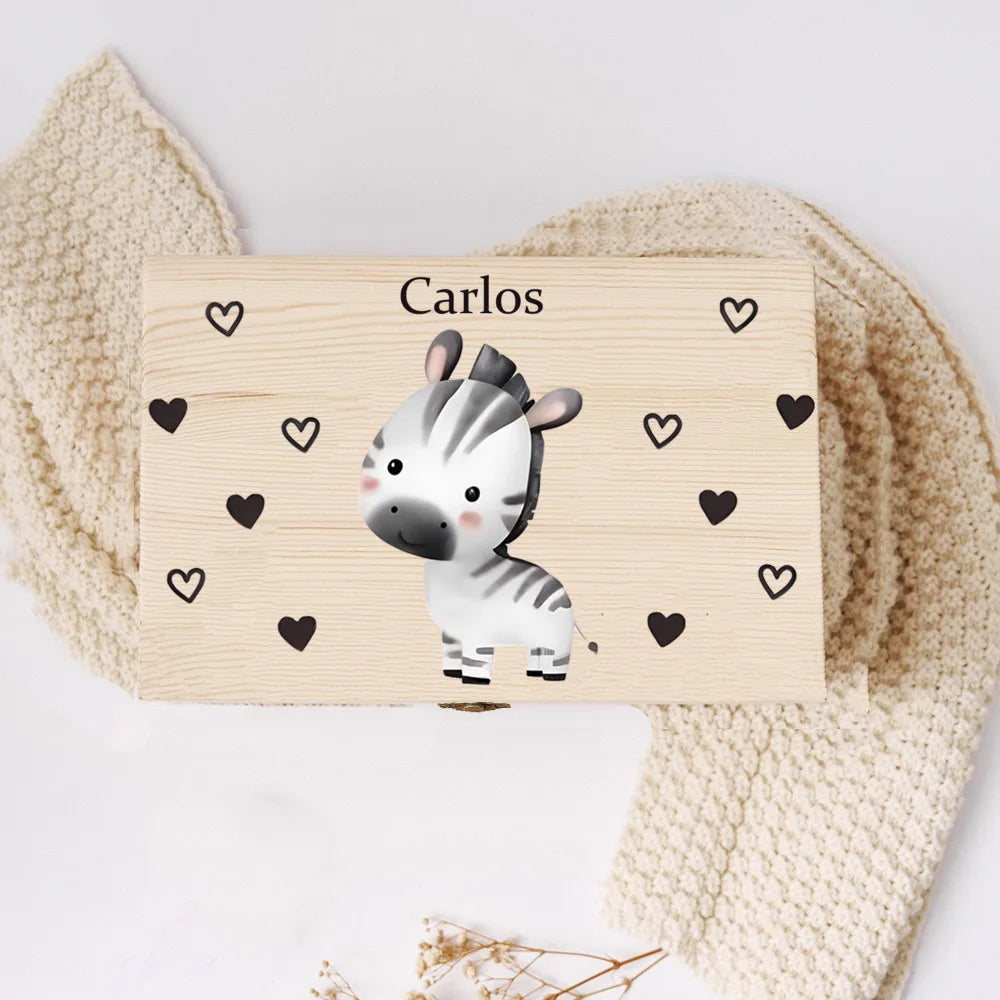 Personalized Baby Memory Box Baby 1st Birth Gift Wooden Storage Memory Boxes Newborn Baptism Gifts Custom Infant Keepsake