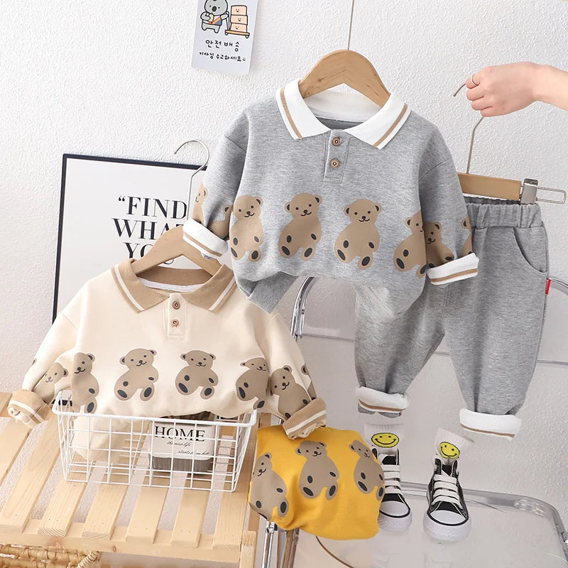 New Spring Autumn Baby Girl Clothes Infant Boys Outfits Children T-Shirt Pants 2Pcs/Sets Toddler Casual Costume Kids Tracksuits