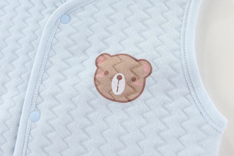 Cotton Newborn Baby Waistcoat Autumn and Winter Girl Vest Jacket Warm Soft Children Vest Cartoon Kids Clothes 0-24 Months