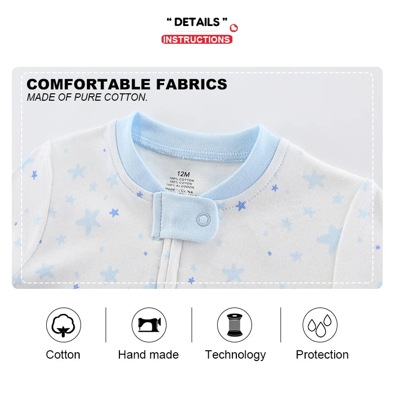 3 Pcs/lot Autumn Winter Solid Zipper Baby Boy Girl Rompers 100%Cotton Soft Newborn Clothes Baby Shower Gifts