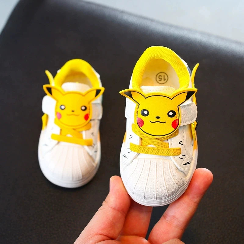 Pokemon Pikachu Baby Shoes Cute Cartoon Baby Non-slip Casual Shoes Boys Girls Toddler Shoes Sneakers Kids Outdoor Shoes Toys
