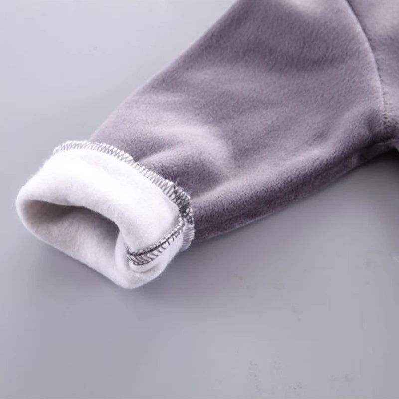 Baby Boys Clothes Sets Autumn Winter Thick Fleece Astronaut Hooded Vest Coat Pants 3Pcs for Kids Casual Outfits Girls Warm Suit