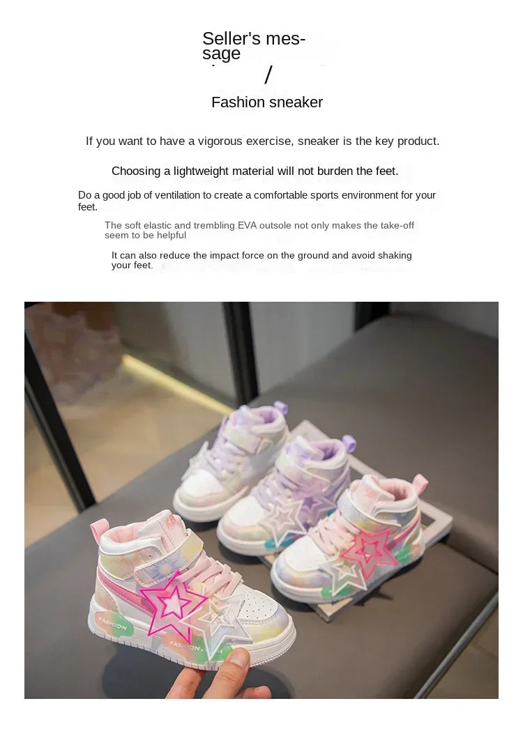 Spring Kids Shoes Fashion Classic Non-slip Children Sneakers 2024 Autumn New Walking Shoes for Girls Casual Outdoor