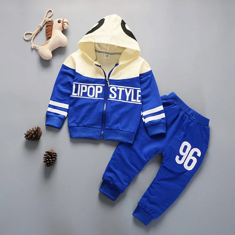 New Autumn Newborns Clothes For Girls Baby Outfits Children Boys Hooded Jacket Pants 2Pcs/Sets Infant Sportswear Kids Tracksuits