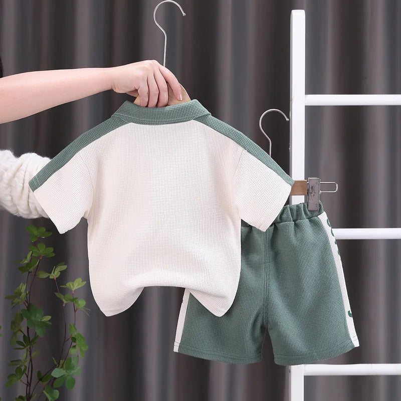 New Summer Baby Boys Clothes Suit Children Fashion T-Shirt Shorts 2Pcs/Set Kids Outfits Toddler Casual Costume Infant Tracksuits