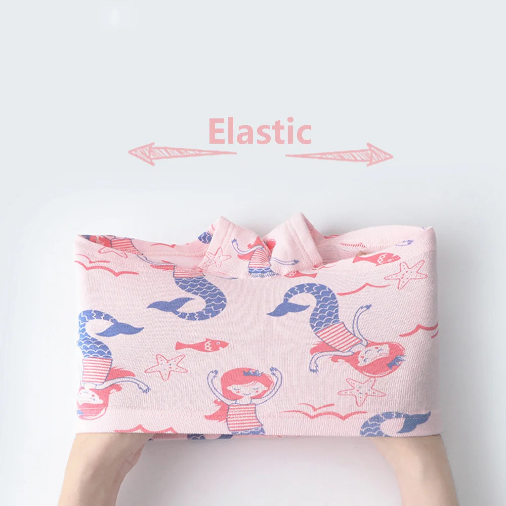 3/6 Pcs Children's Girls Panties Sets 100% Cotton Pretty Cartoon Unicorn Print Underwear For Girl Infant Undies Boxer Breathable