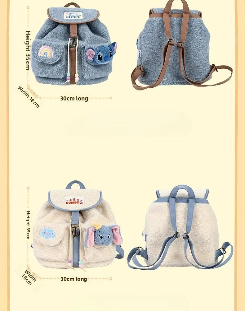 Disney New Fashion Women's Backpack Luxury Brand Original Women's Backpack Large Capacity High Quality Leisure Travel Backpack