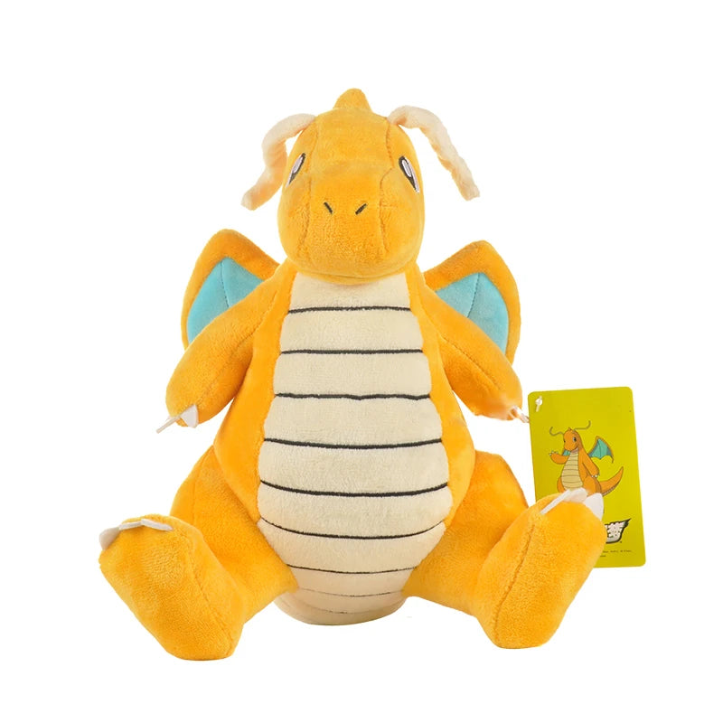 20-68cm Kawaii Pokemon Original Flash Dragonite Mini Dragon Dragonair Cartoon Soft Plush Doll Throw Pillow Child Birthday Gift
