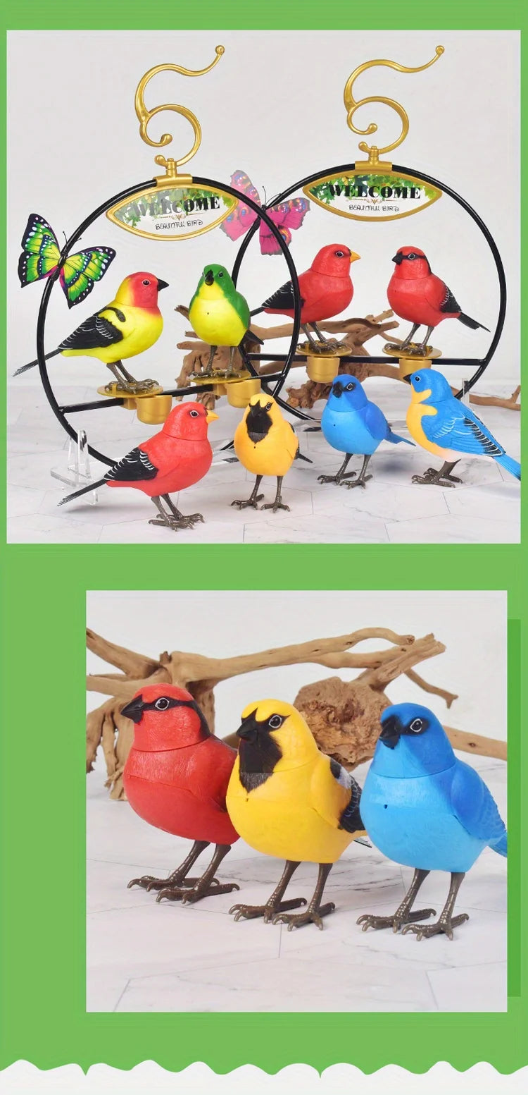 Electric Singing Bird Toy Cute Interactive Bird Toy Simulation Electronic Bird Toys for Kids with Motion & Sound Control