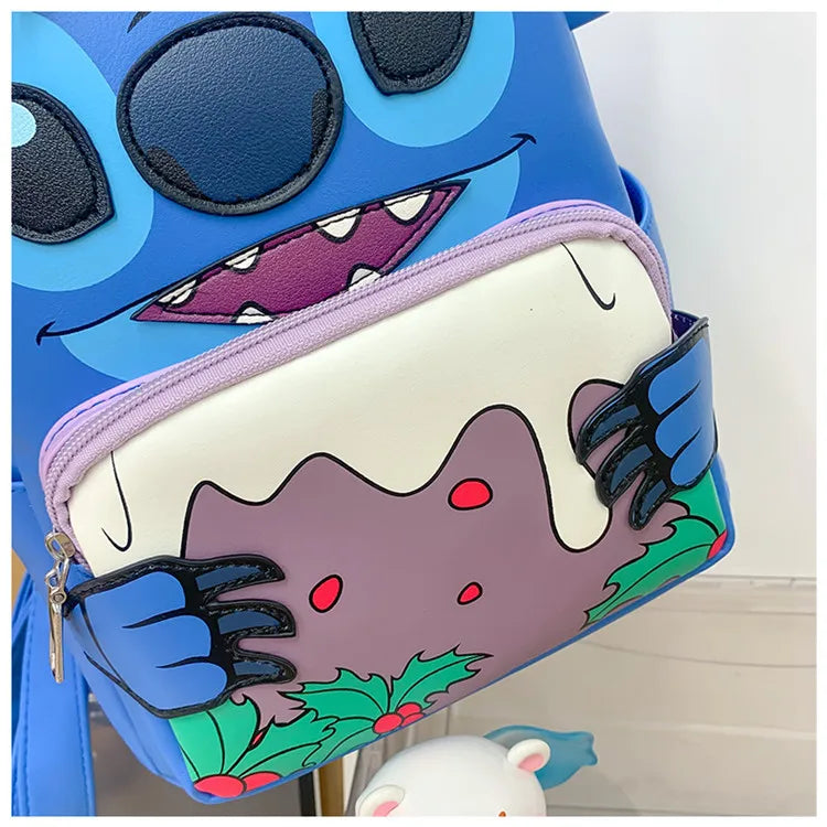 Disney Stitch New Mini Children's Backpack Cartoon Cute Children's Schoolbag Fashionable Casual Children's Backpack High Quality