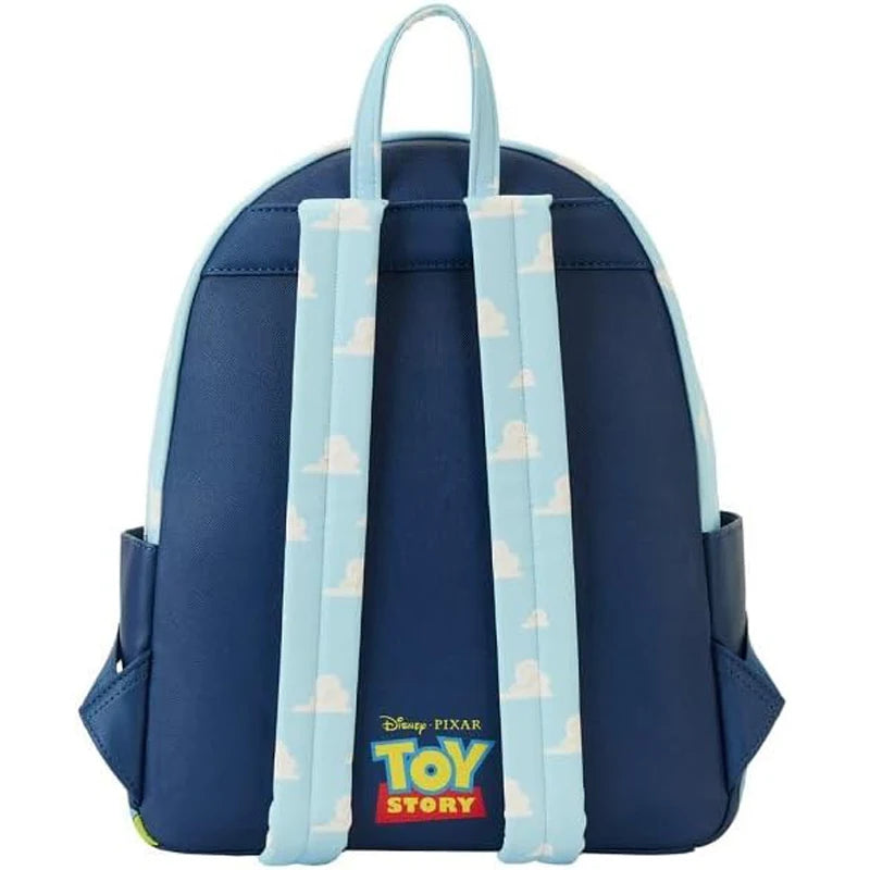 Loungefly Pixar Toy Story Movie Collab Triple Pocket Mini Backpack ﻿wallet