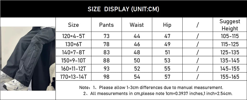 Fashion Boys Fleece Pants Autumn Winter Kids Casual Sport Pants Teenage Windproof  Warm Trousers Children Clothing 4-14 Years