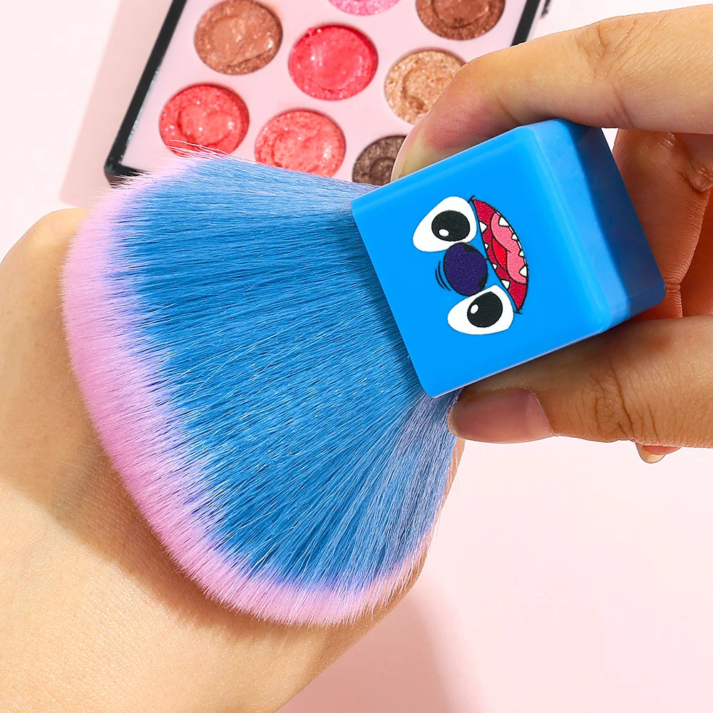 1pcs cute Stitch makeup brush, super soft, party dance professional makeup loose powder brush, suitable for boys and girls
