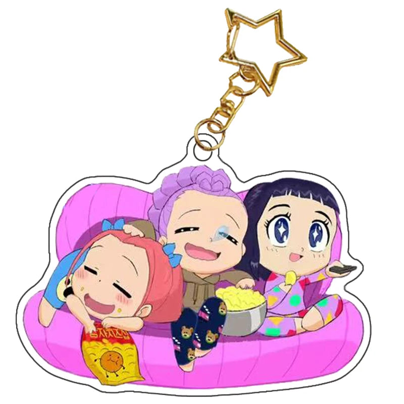 Kpop Demon Hunters Saja Boys Keychain Huntr-X Bag Pendant Unters Huntrix Saja Self Made Acrylic Keyring Jewelry Friends Gift