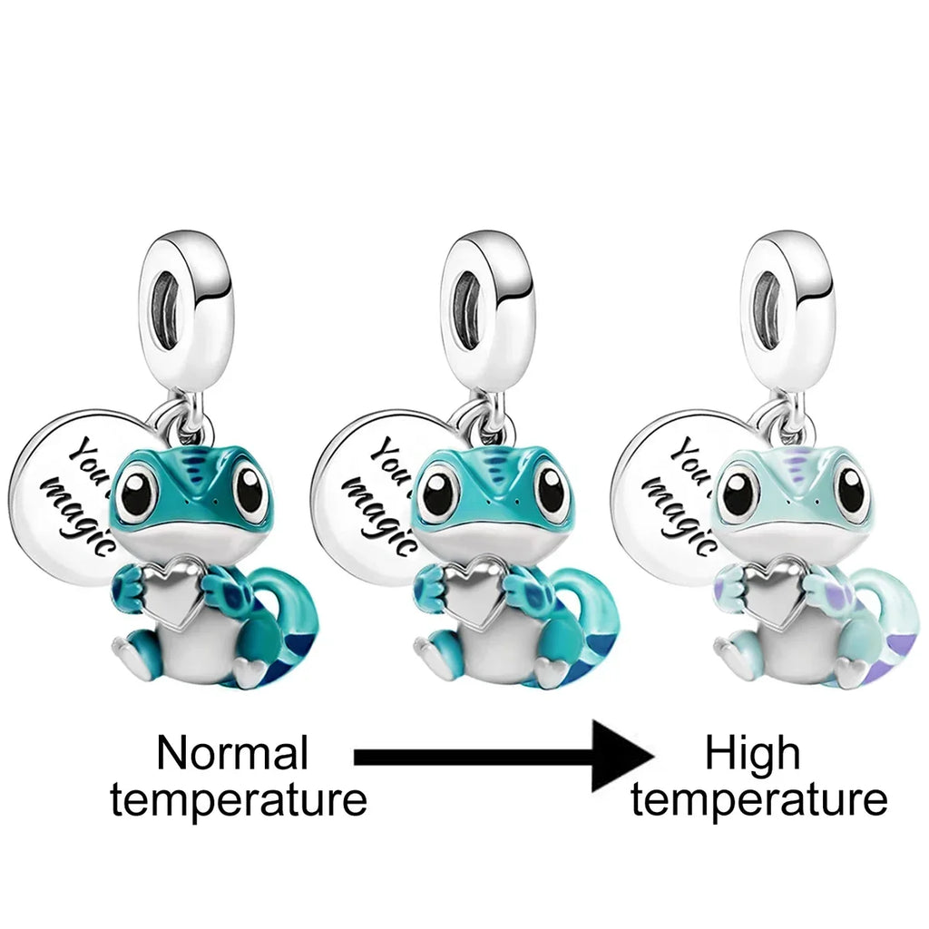 925 Sterling Silver Mushroom Cat Owl Puppy Cat Claw Charms Beads Fit Diy Bracelet Bangle Making Gift Of High Quality Jewelry