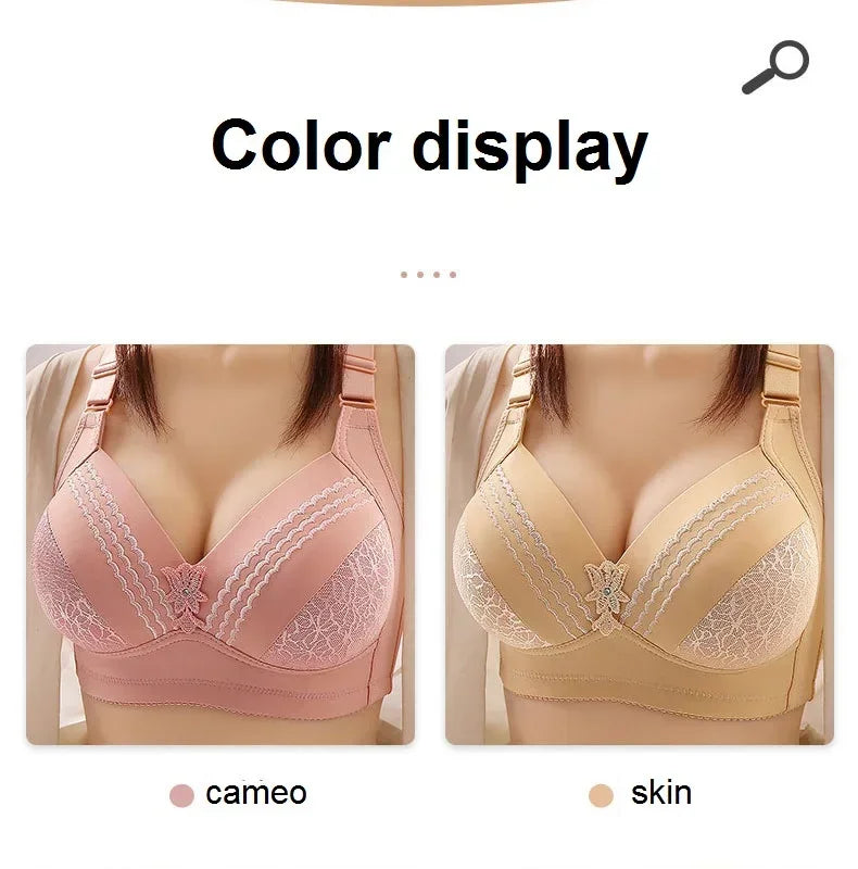 High-grade Women Bra Mom Brassiere Sexy Push Up Brassiere Large Size Thin Cup Without Steel Ring Female Bra Women Underwear