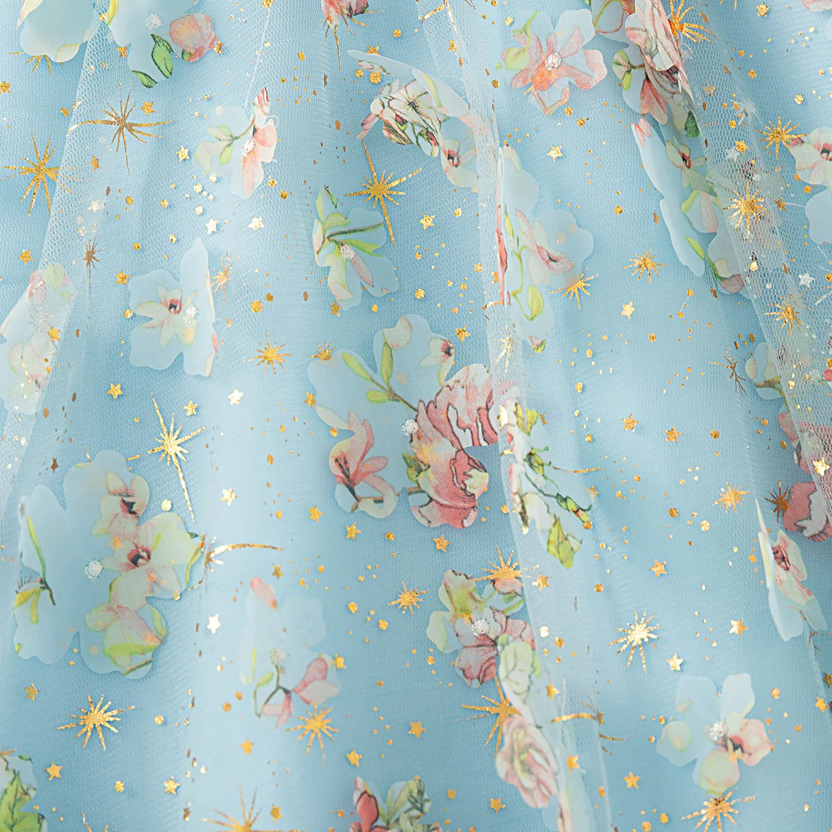 Summer New Princess Style Baby Girl Dress, Floral Chiffon Children'S Sleeveless Clothes For Birthday Parties (0-3 Years Old)