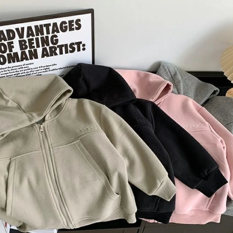 2025 New Boys' Toddler Autumn Spring Stylish Fashionable Hooded Hoodie Jacket - Cute Baby Kids Outerwear Top