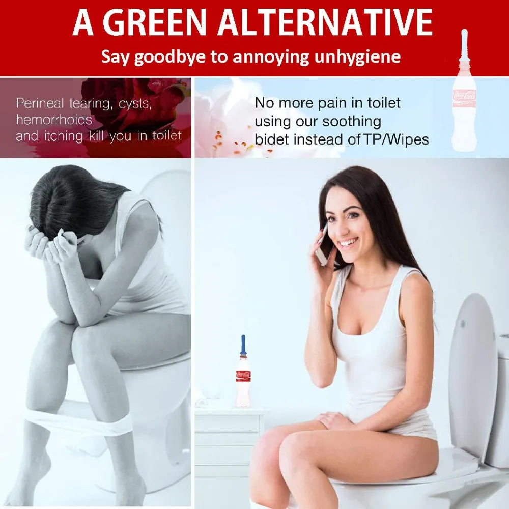 2PCS Travel Bidet Sprayer Postpartum Perineal Care Portable Hand Held Travel Bidet Sprayer for Women Easy-to-use for Toilet