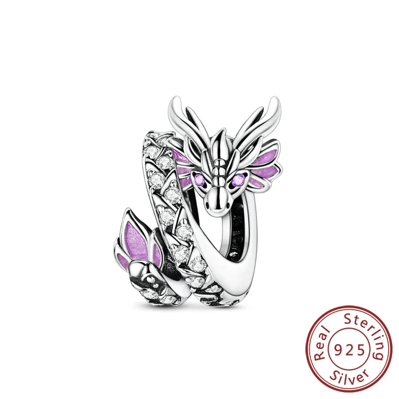 925 Sterling Silver Charms Firefly Cat Dog Coconut Charms Beads Pendant Fit Original Pendant Bracelet DIY Fine Jewelry For Women